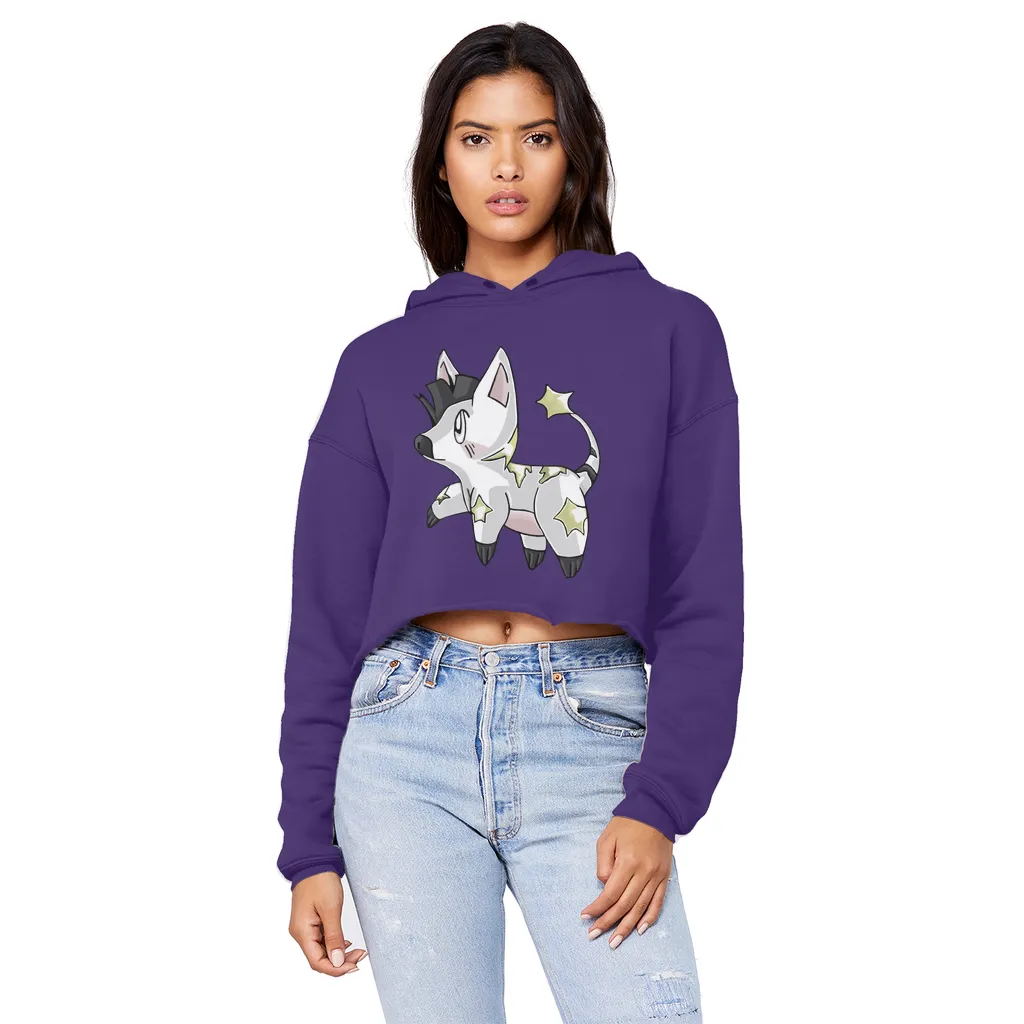 Stalze Unisex Cropped Raw Edge Boyfriend Hoodie