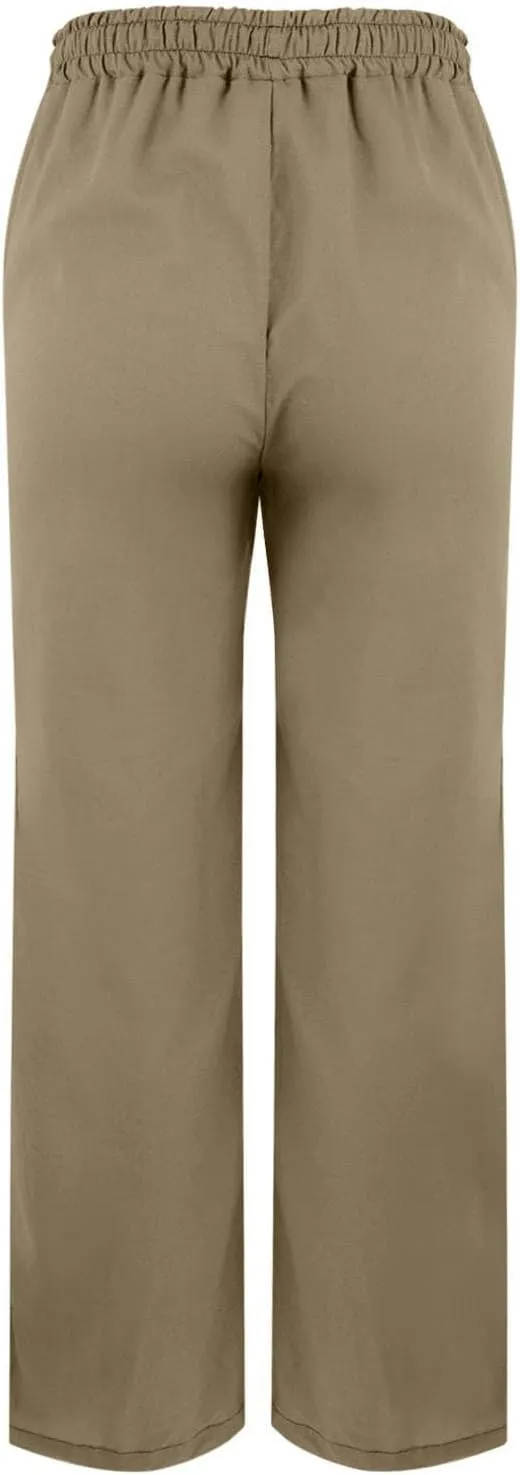 Summer Pants for Women 2025 Casual Cotton Linen Pants Drawstring High Waist Beach Pants with Pockets Vacation Outfits
