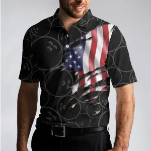 That'S How I Roll Bowling Shirt For Men Polo Shirt, American Flag Bowling Shirt For Male Bowlers Coolspod