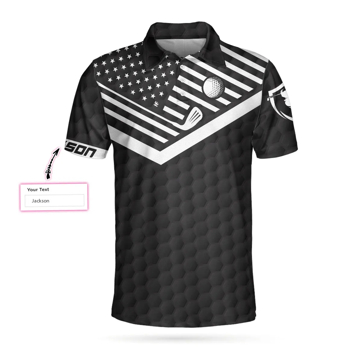 The Older I Get Custom Polo Shirt, Personalized Black American Flag Polo Shirt, Best Golf Shirt For Men Coolspod
