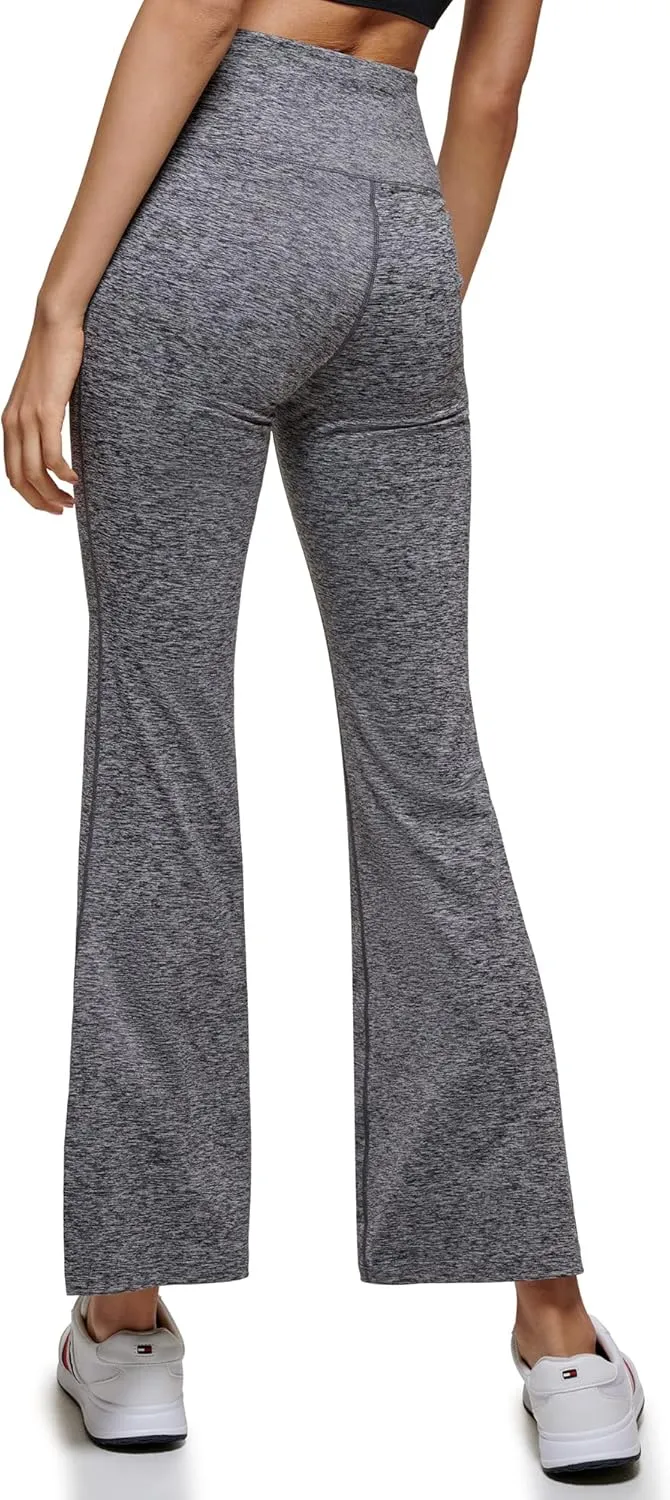 Tommy Hilfiger Women's Yoga Pant Casual Legging High Rise Space Dye