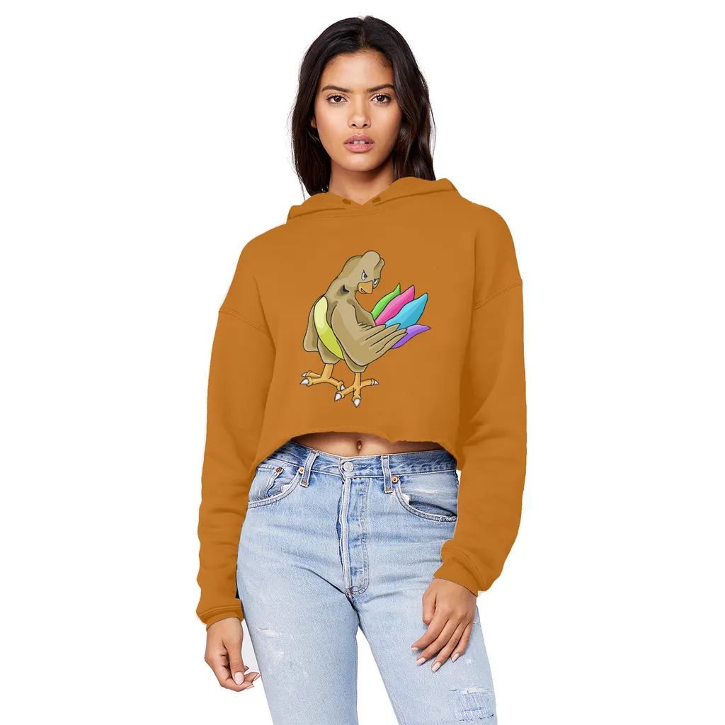 Toudan Unisex Cropped Raw Edge Boyfriend Hoodie