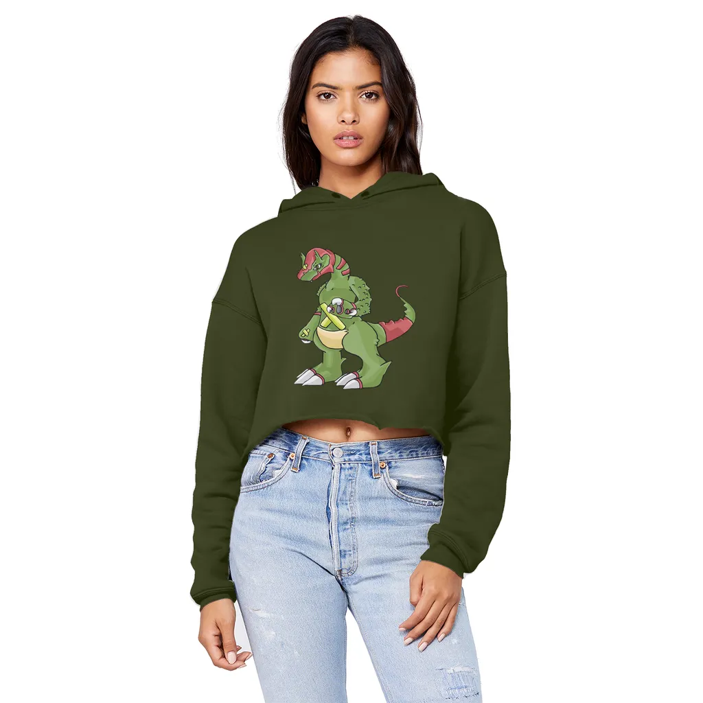Toxicann Unisex Cropped Raw Edge Boyfriend Hoodie