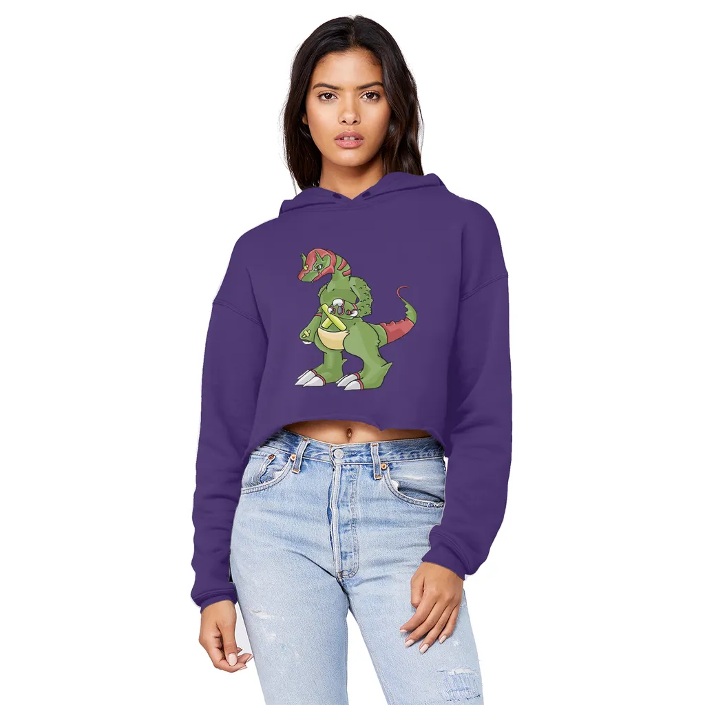 Toxicann Unisex Cropped Raw Edge Boyfriend Hoodie