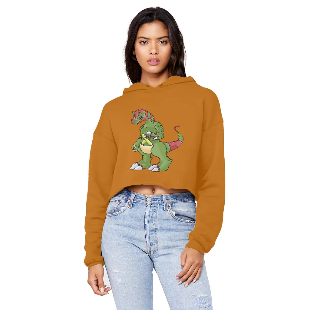 Toxicann Unisex Cropped Raw Edge Boyfriend Hoodie