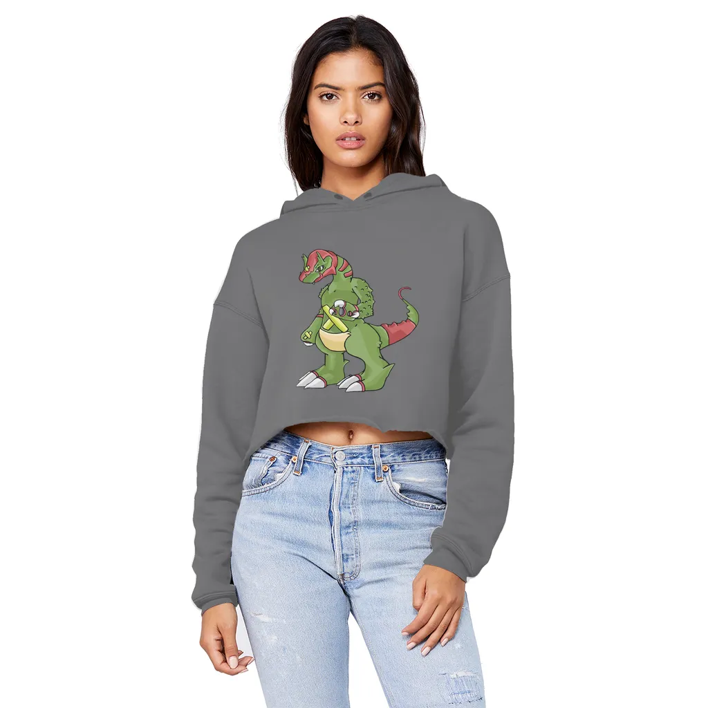 Toxicann Unisex Cropped Raw Edge Boyfriend Hoodie