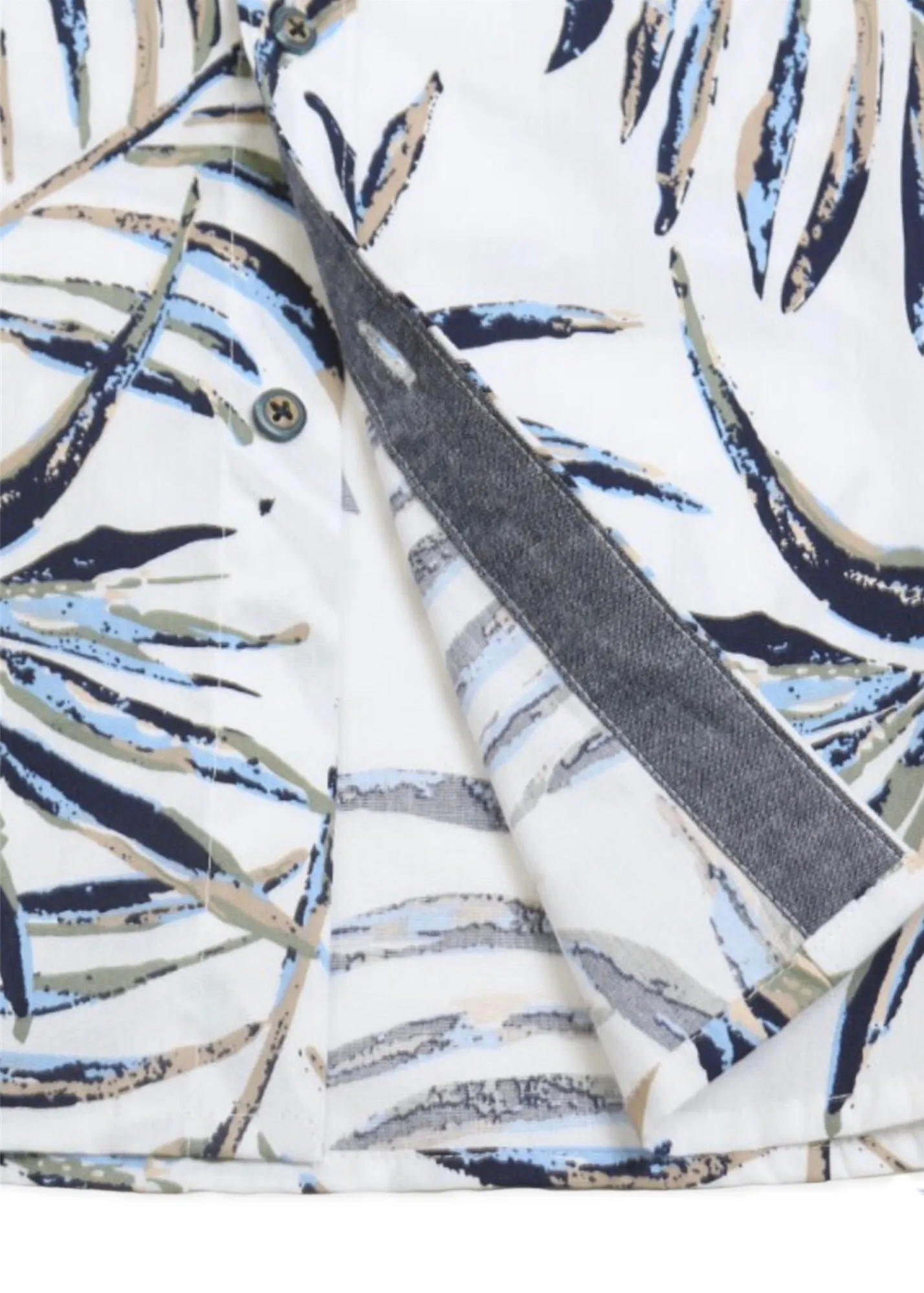 Tropical Print Poplin Shirt