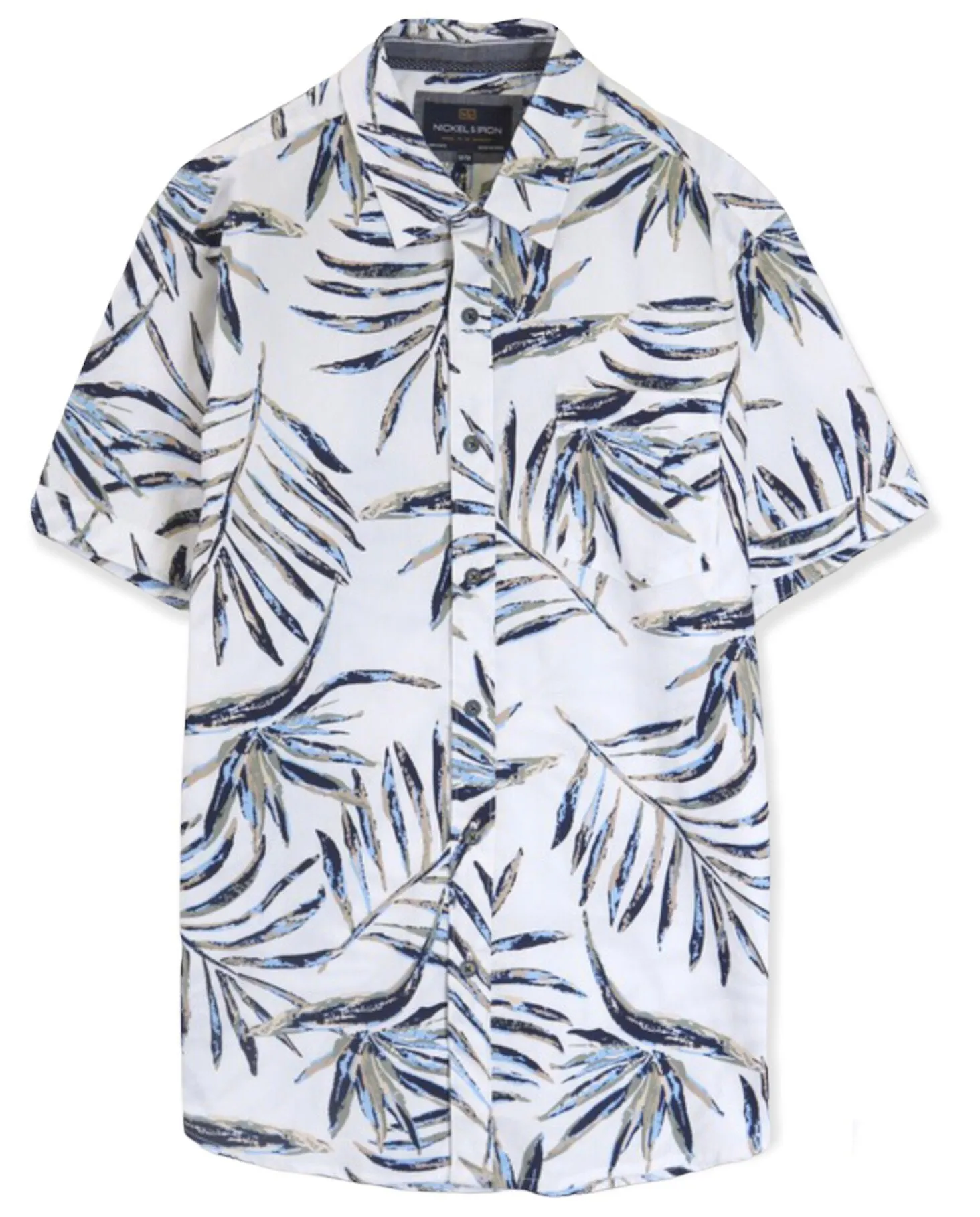 Tropical Print Poplin Shirt