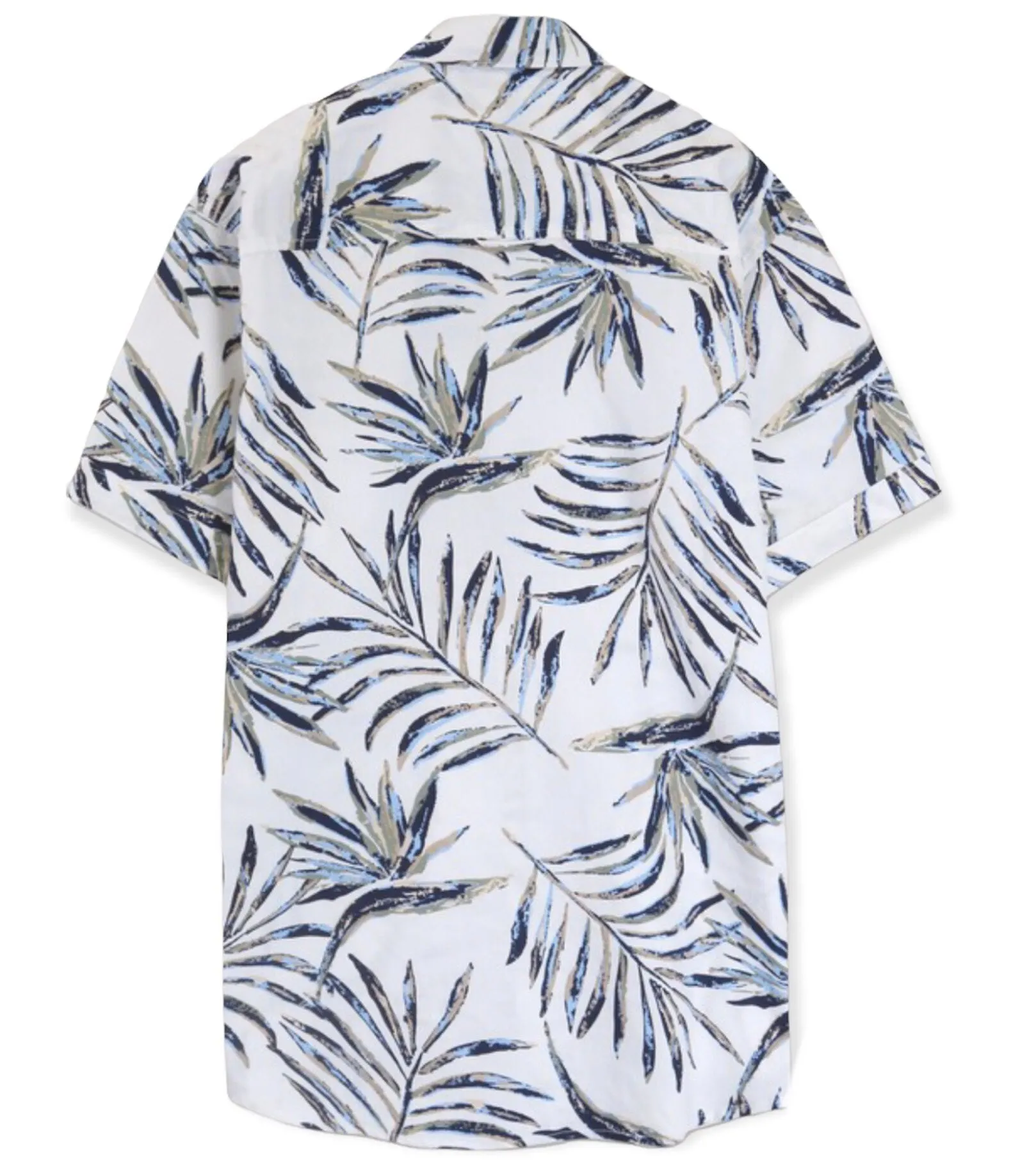 Tropical Print Poplin Shirt