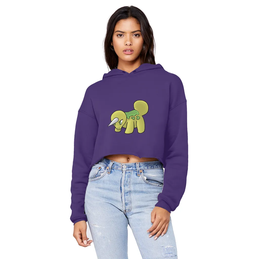 Uniorg Unisex Cropped Raw Edge Boyfriend Hoodie