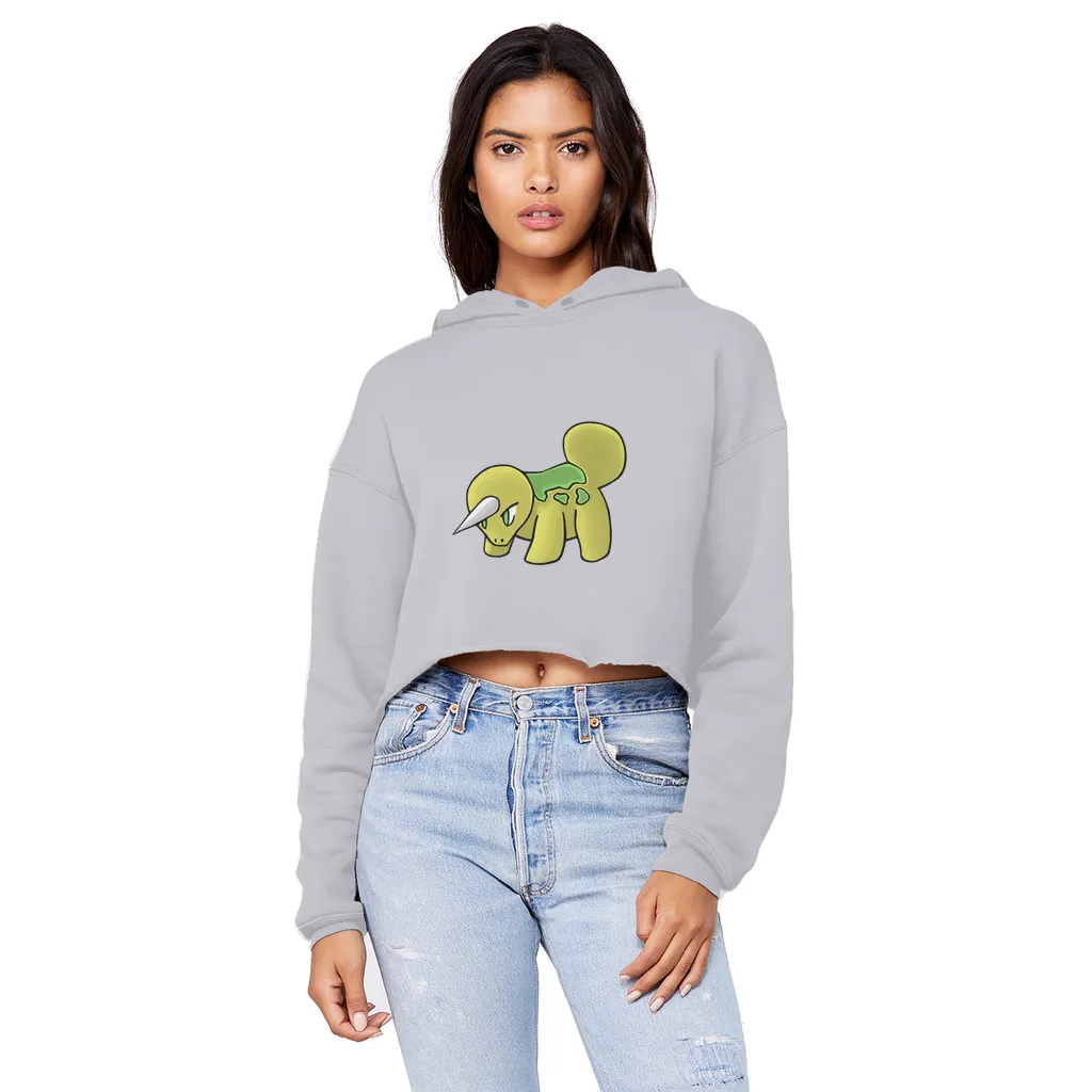 Uniorg Unisex Cropped Raw Edge Boyfriend Hoodie