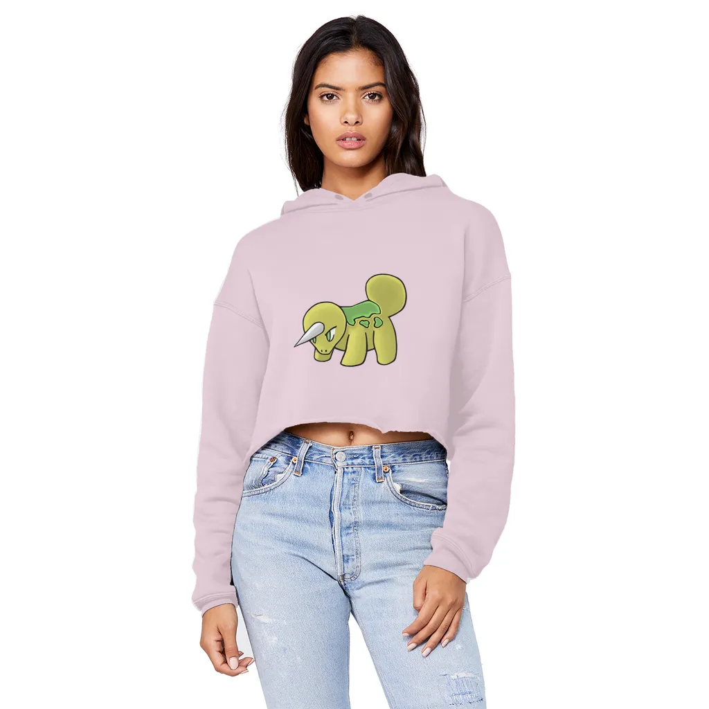 Uniorg Unisex Cropped Raw Edge Boyfriend Hoodie