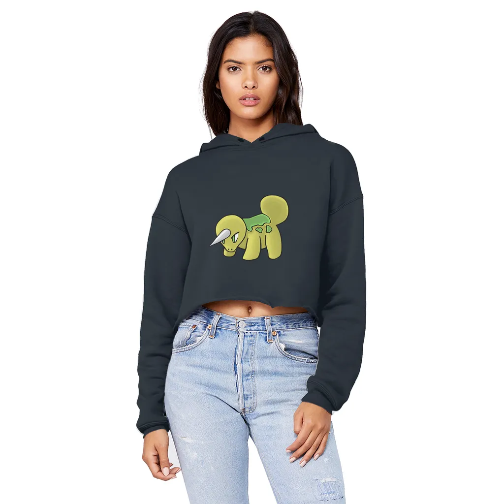 Uniorg Unisex Cropped Raw Edge Boyfriend Hoodie