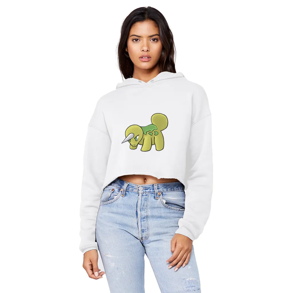 Uniorg Unisex Cropped Raw Edge Boyfriend Hoodie