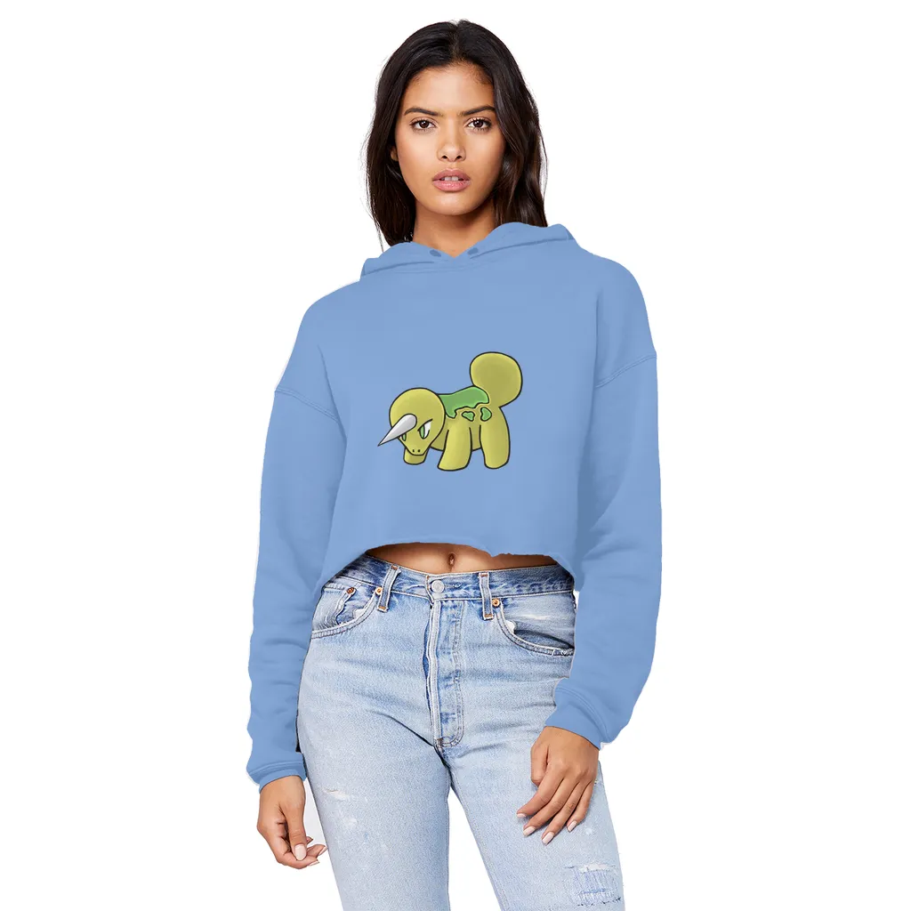 Uniorg Unisex Cropped Raw Edge Boyfriend Hoodie