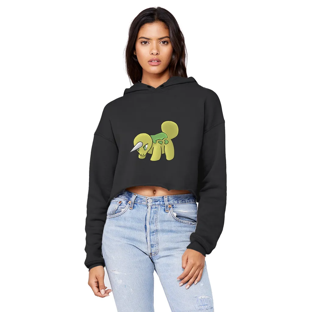 Uniorg Unisex Cropped Raw Edge Boyfriend Hoodie