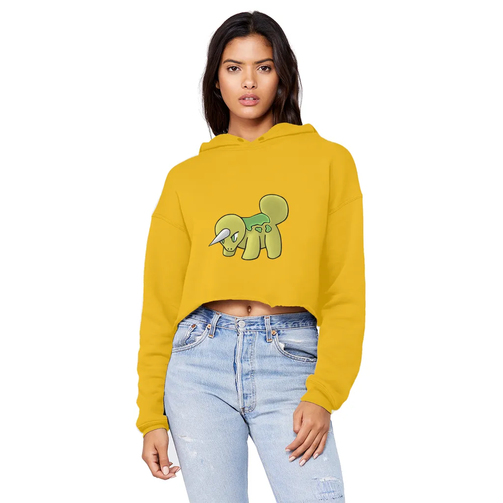 Uniorg Unisex Cropped Raw Edge Boyfriend Hoodie