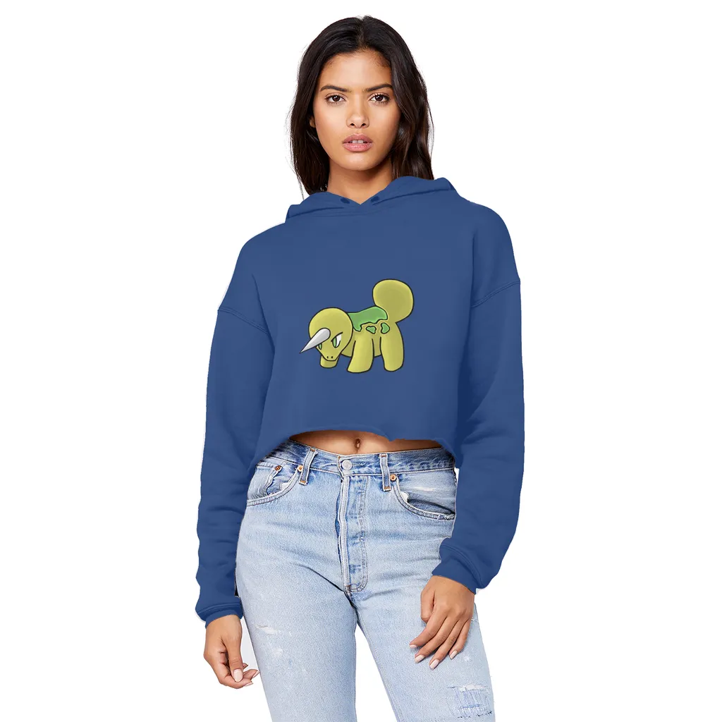 Uniorg Unisex Cropped Raw Edge Boyfriend Hoodie