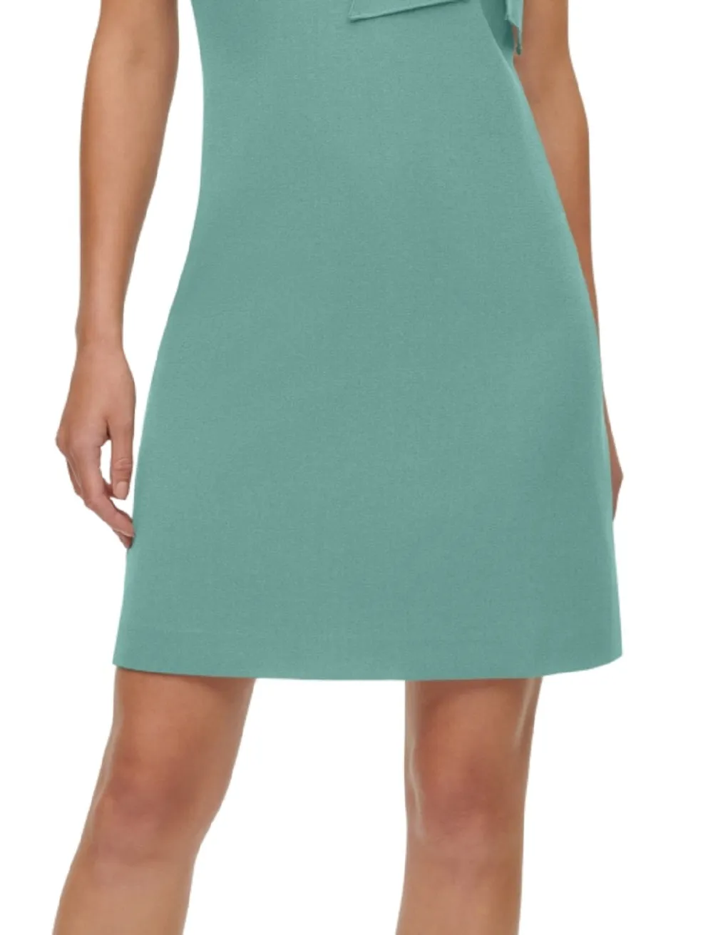 Vince Camuto Women's Bow Neck Halter Dress Green Size 16