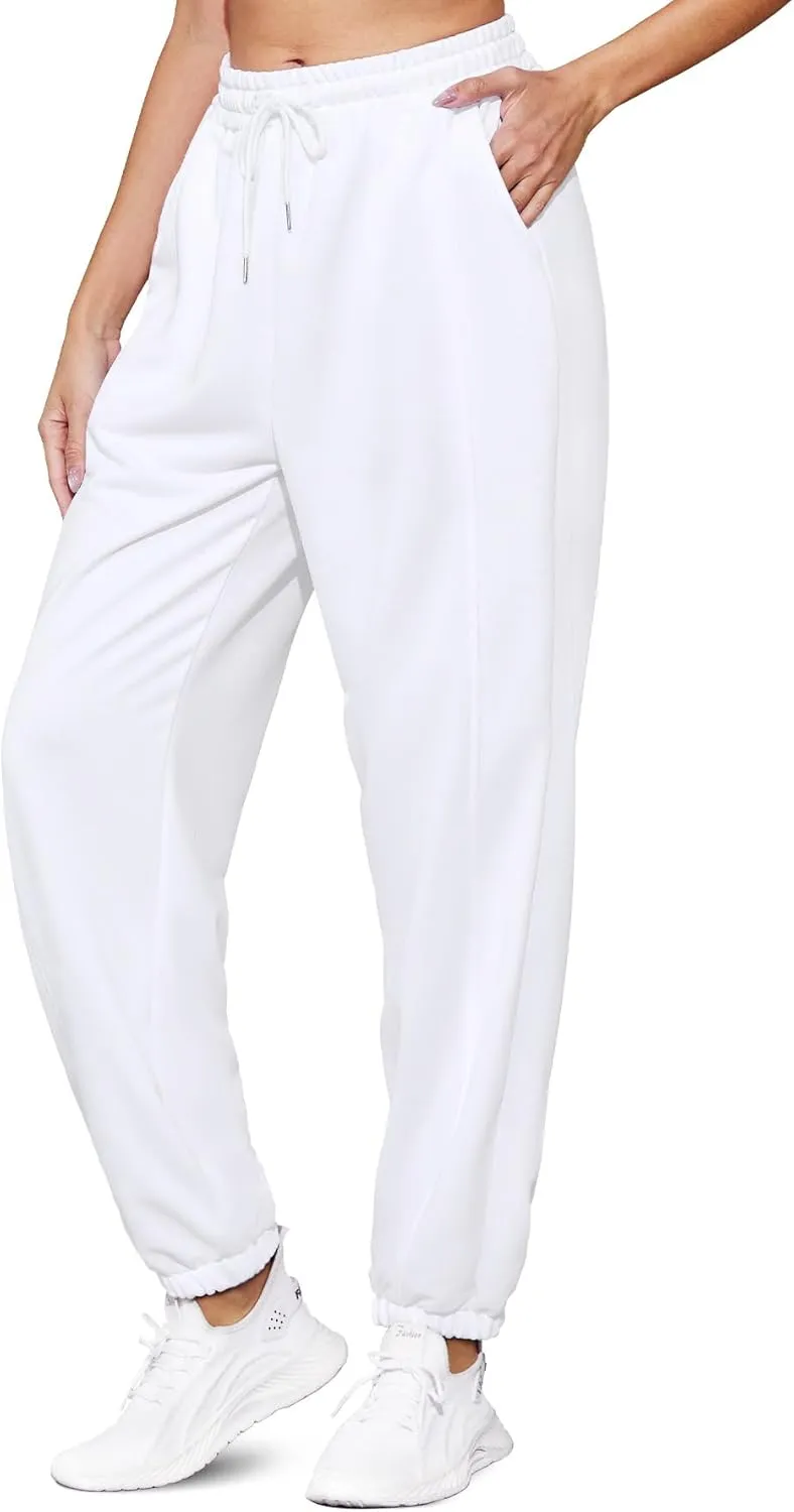 Women's High Waist Baggy Sweatpants Lounge Drawstring Workout Pants with Pockets Sweats for Women Running Joggers