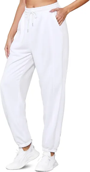 Women's High Waist Baggy Sweatpants Lounge Drawstring Workout Pants with Pockets Sweats for Women Running Joggers
